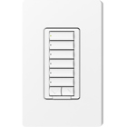 Lutron RadioRA 2 seeTouch Wall Mount Designer Keypad, 6 Button with Raise/Lower - Snow White