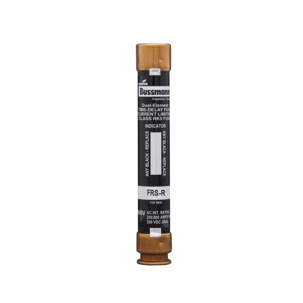 Eaton Bussmann series FRS-R fuse, 600 Vac, 300 Vdc, 30A, 200 kAIC at 600 Vac, 20 kAIC at 300 Vdc, Non Indicating, Current-limiting, time delay, Ferrule end X ferrule end, Class RK5 - FRS-R-30ID