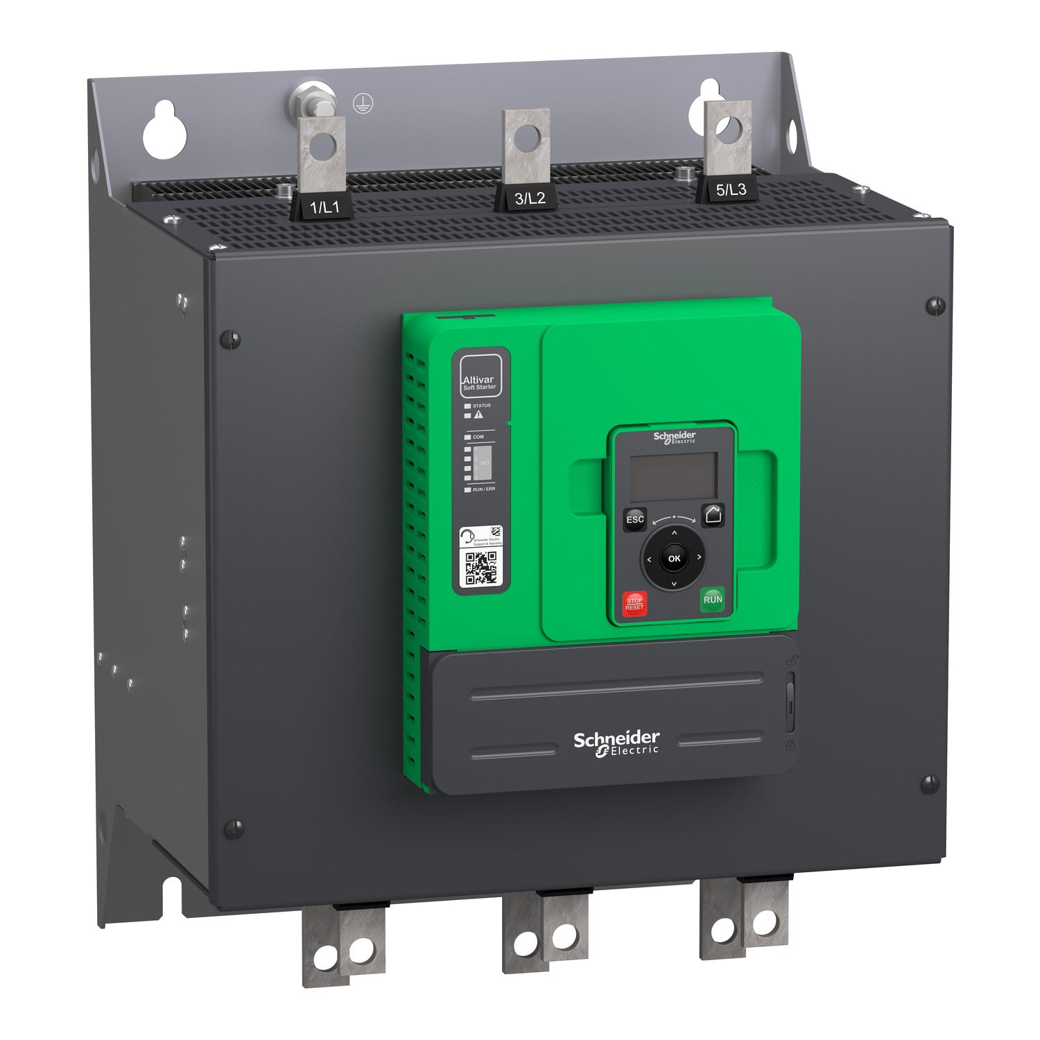 Soft starter, Altistart 480, 320A, 208 to 690V AC, control supply 110 to 230V AC