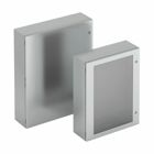 Eaton B-Line series wall mounted panel enclosure,48" height,16" length,36" width,NEMA 4,Hinged cover,SD enclosure,Wall mount,Medium single door,Thru holes,optional external mounting feet,Carbon steel,Seamless poured in-place gasket