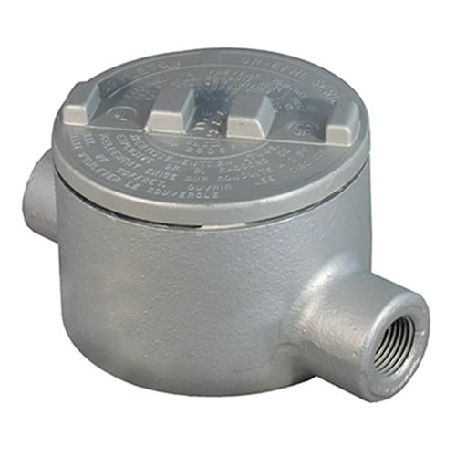 Type C Conduit Body, 2 inch, Malleable Iron, Zinc Electroplated