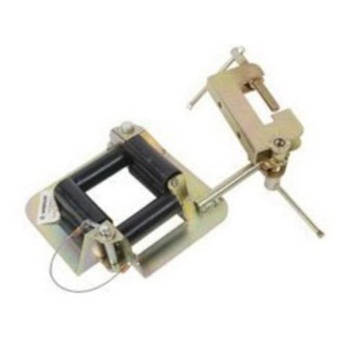 Six nylon rollers provide smooth movement of cable and prevent cable damage.  Pull pin makes opening and closing to insert and remove cables a simple one step operation.     Adjustment clamp allows it to be swivel and/or rotated into any position.  Heavy duty 12 gauge cold rolled steel construction for durability and zinc dichromate finish prevents corrosion.     Up to 20 network cables can be pulled at one time.  Easily attaches to wooden framing members using a lag bolt and the hole in the mounting bracket of the CR25.  May also be used with coax, NM, small size THHN, and similar cables.