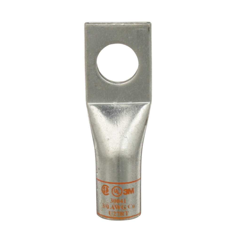 3M(TM) Scotchlok(TM) Copper One Hole Lug 30041, Orange, 3/0 AWG, 10 per case