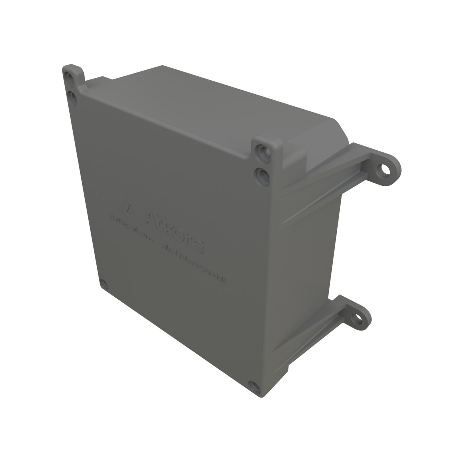 4 x 4 x 4 PVC Junction Box, Brass Screws and Inserts