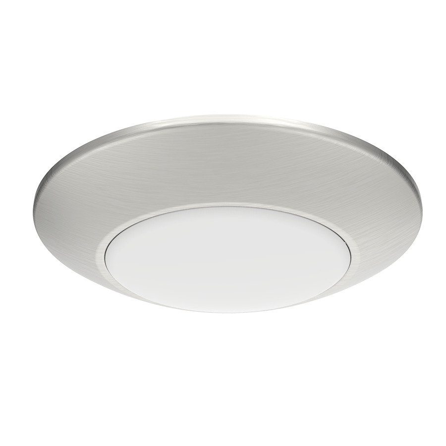 Surface & Flush Mounts 750 Lumens Dsk34 4 Inch Round 12W 90CRI 3000K 120V Brushed Nickel Smooth