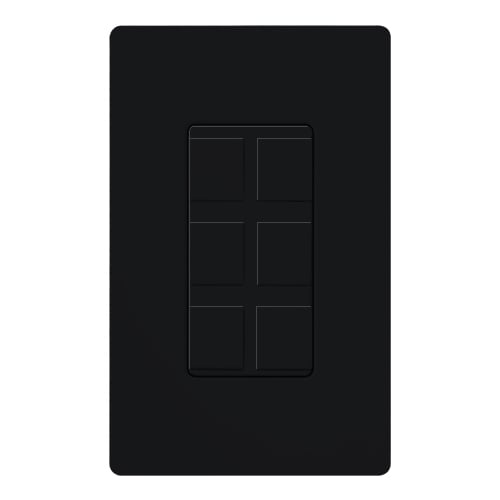 Claro 6-Port Frame, Satin, field customizable in midnight