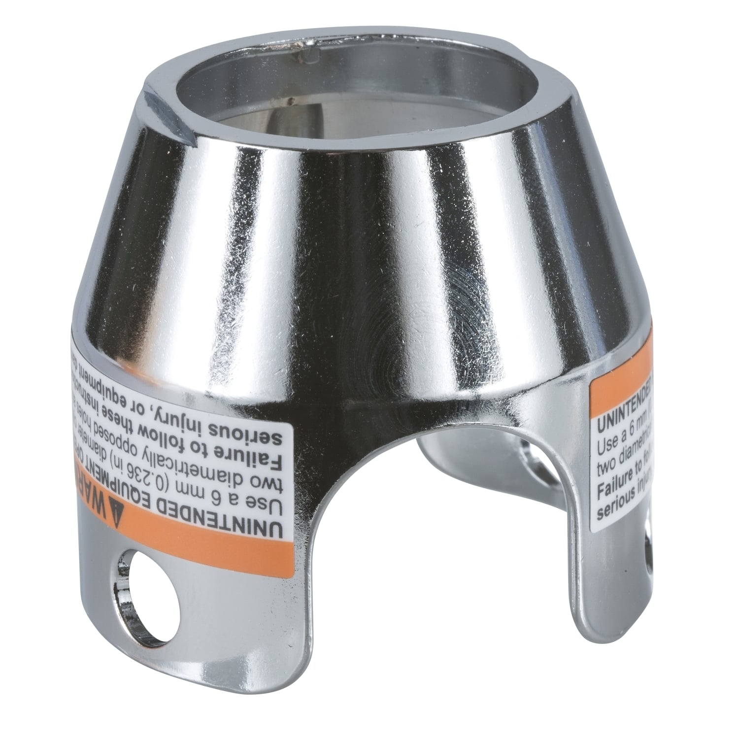 Padlockable guard for mushroom head 40mm, Harmony XB4, metal, chromium plated