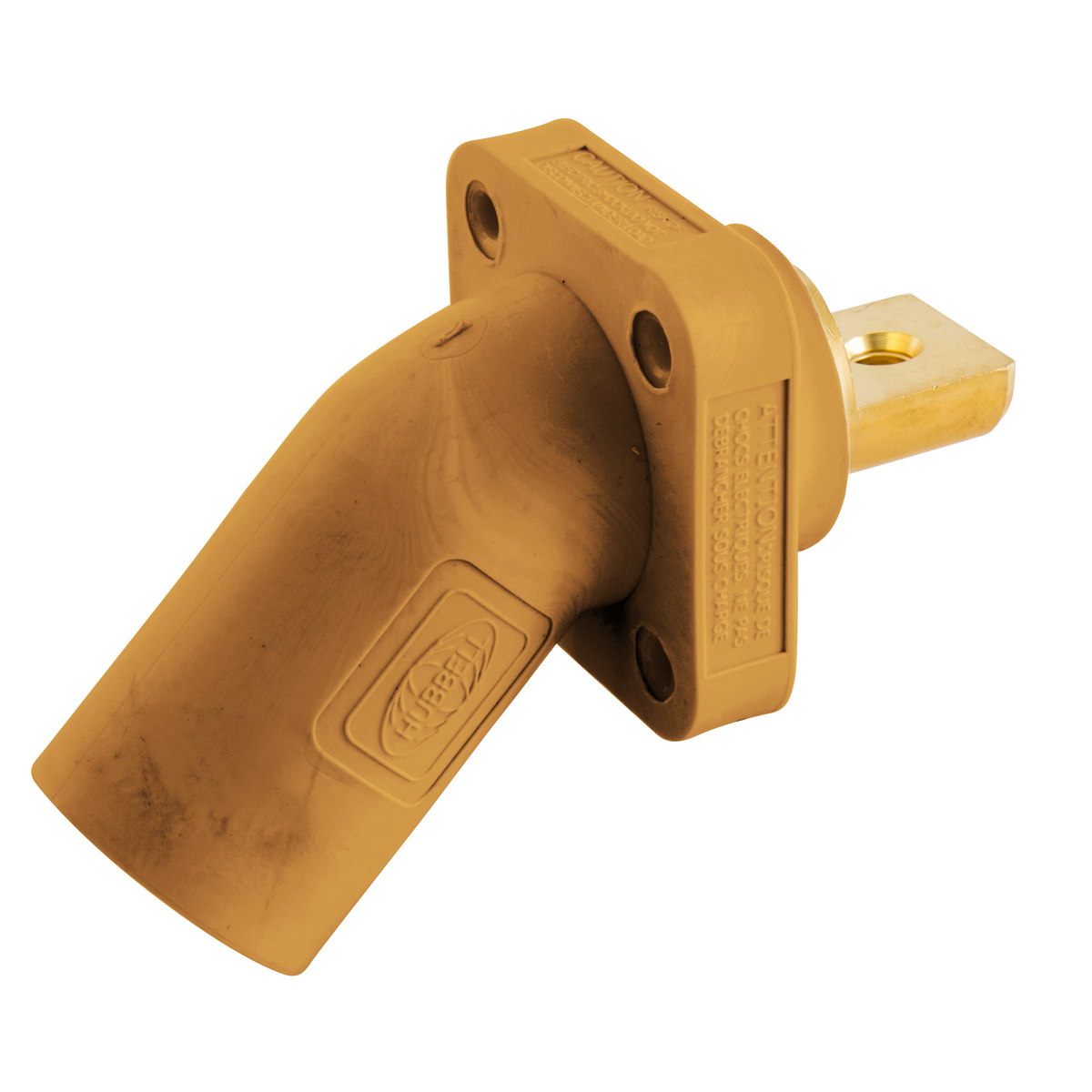 Single Pole Products, 300/400A Series,Inlet, Angled, Buss Connection, Orange