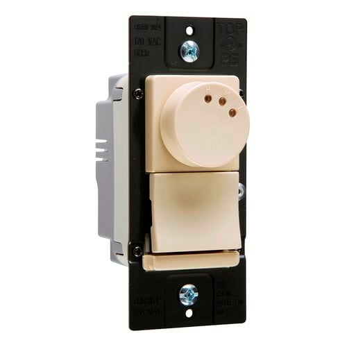De-Hummer 3-SpeedPreset Fan Speed Control, 1.5A/3way/Single Pole, Ivory