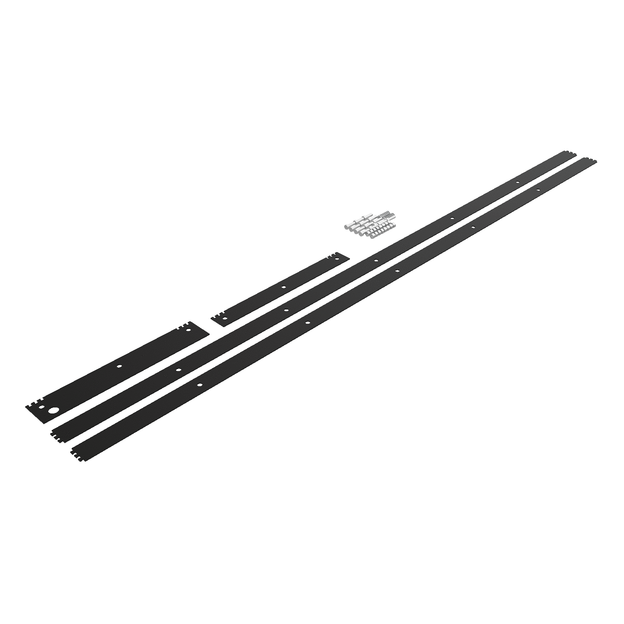 Gasket Kit for Baying AMOD Enclosures, 84.12x18.12, Black, Rubber