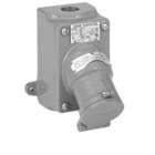 Straight Surface Mount, Explosion Proof, Delayed-Action  Receptacle, 20 Amp 2 Pole 3 Wire
