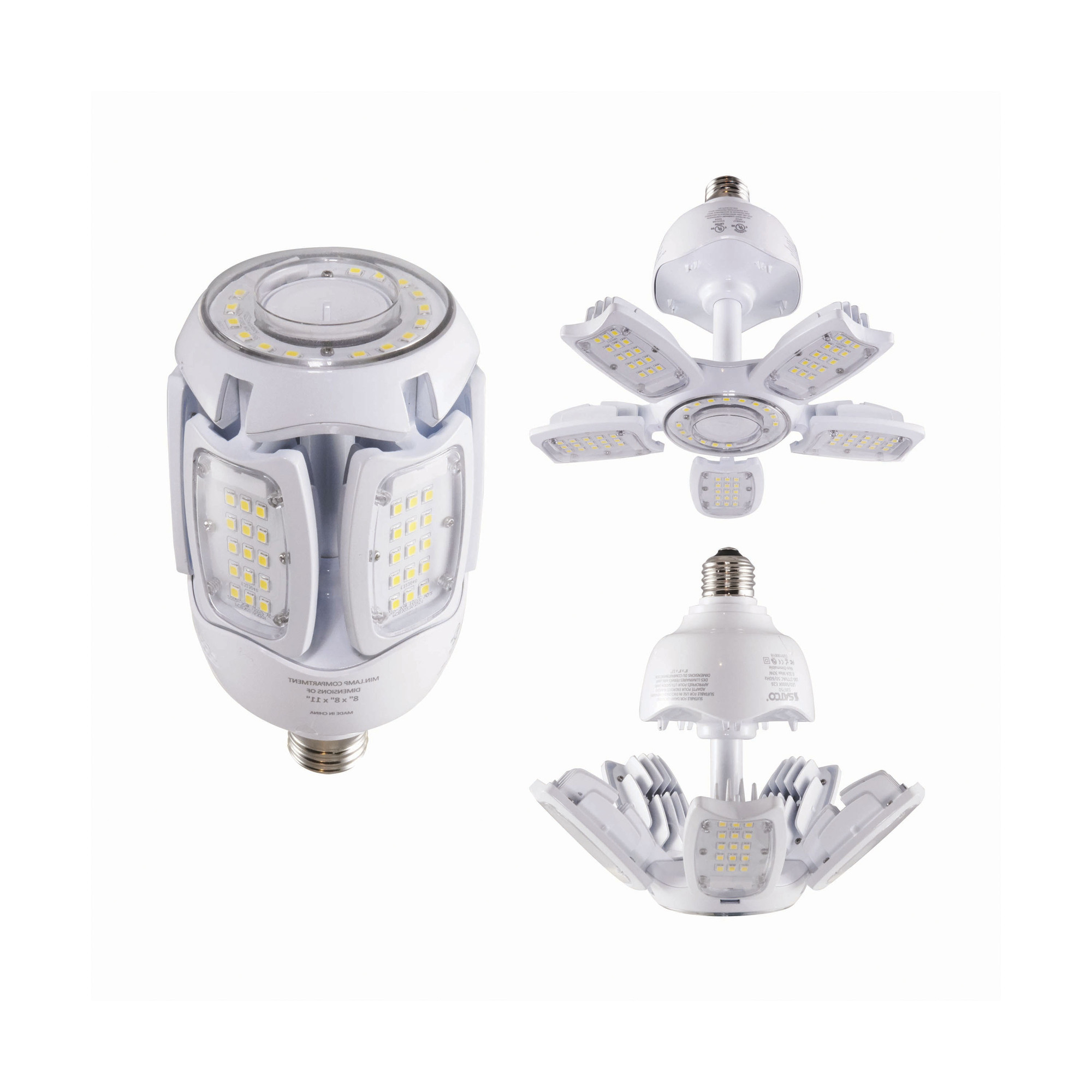 30 Watt LED HID Replacement - 2700K - Medium Base - Adjustable Beam Angle - 100-277 Volts