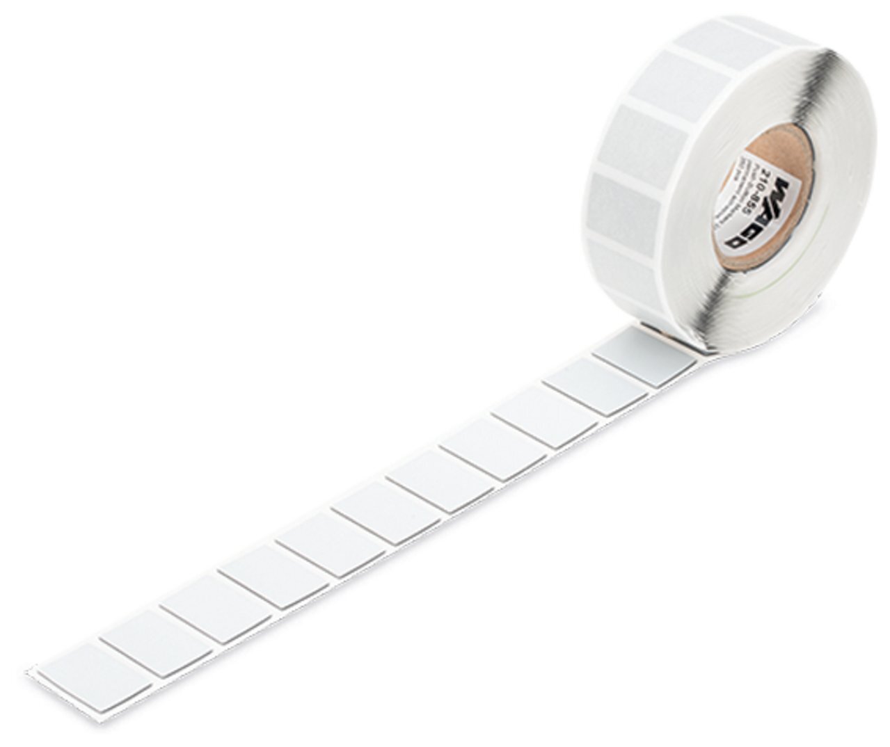 Push-button marker; 27 x 18 mm; silver-colored