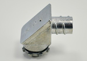 Connector, Screw-In, Zinc Die Cast, Flex Size 3/4 Inch, 90 deg
