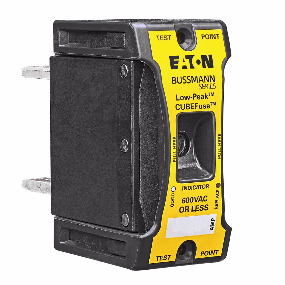 Eaton Bussmann series TCF fuse, 110 A, 60 Hz, 50 Hz, Dual, Class CF, Black, With Indicator, Blade end, Class CF,Time delay, 200 kAIC, Glass filled PES, Standard, 1, 600 V, TCFH200N, CCP2-3-200CF