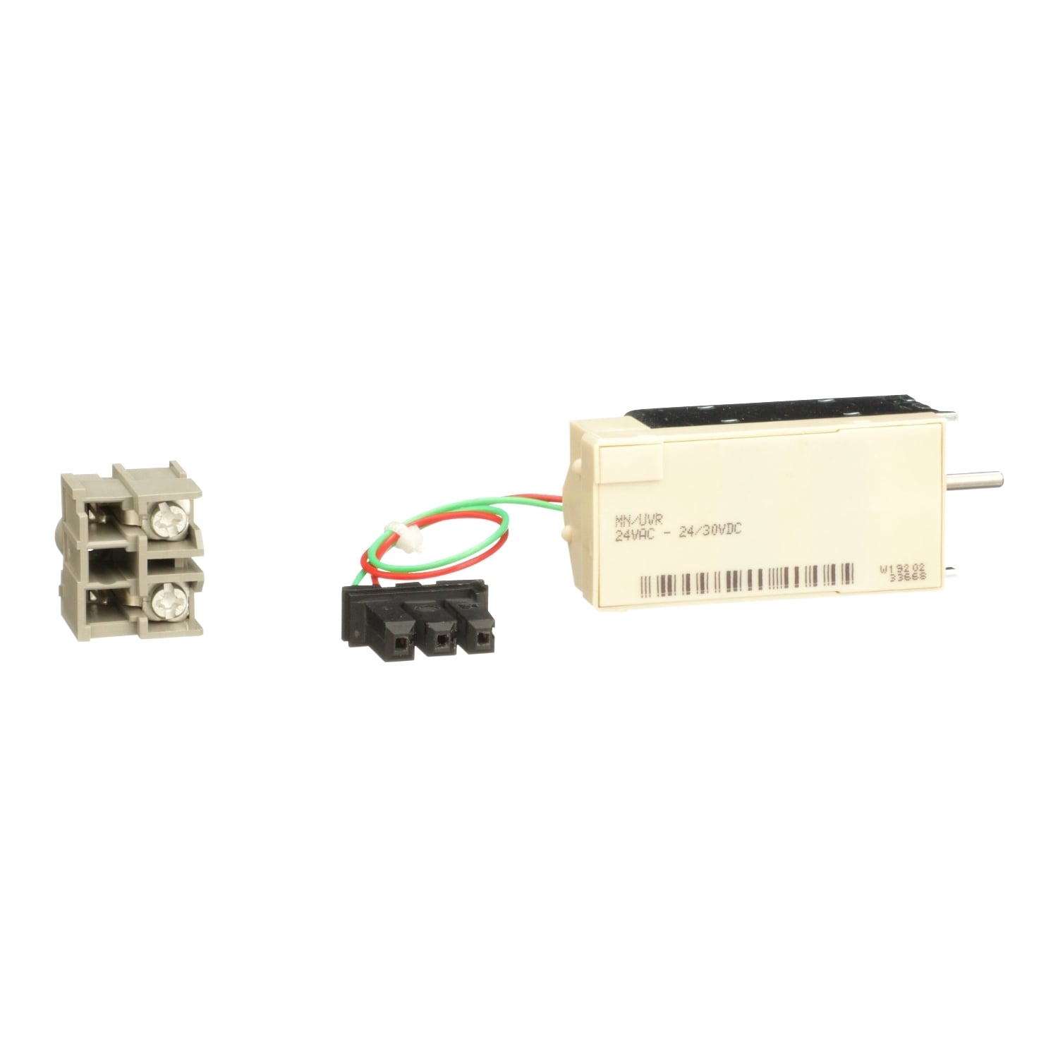 Circuit breaker accessory, PowerPacT M/P/R, undervoltage trip, 24VAC, 30VDC