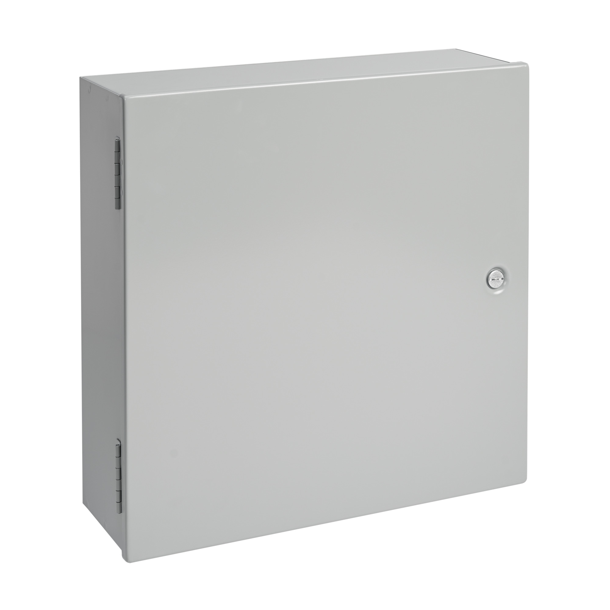 Medium Hinged-Cover Type 1, 16.00x12.00x8.62, Gray, Steel
