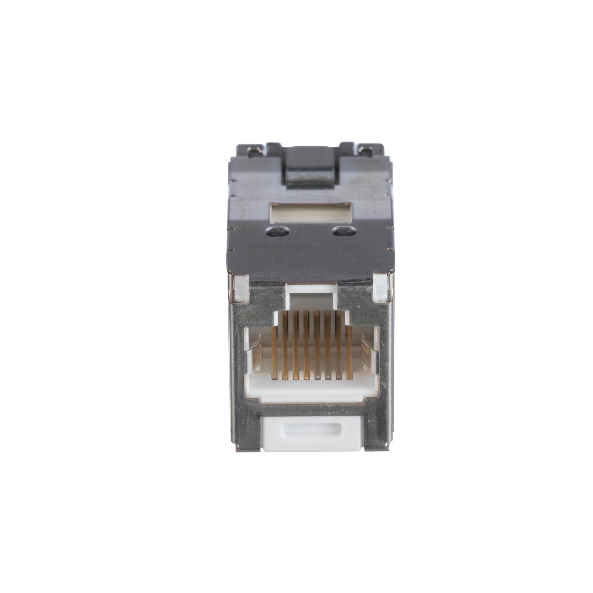 Mini-Com STP RJ45 Cat 6A TG Jack Module, White