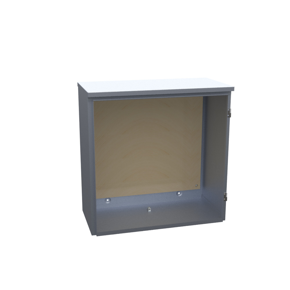 32x15x32 Hinge Cover Type 3R UL Listed Aluminum No Knockouts No Paint Lift Off Hinges Padlocking Handle 1 Position Connector Single Door