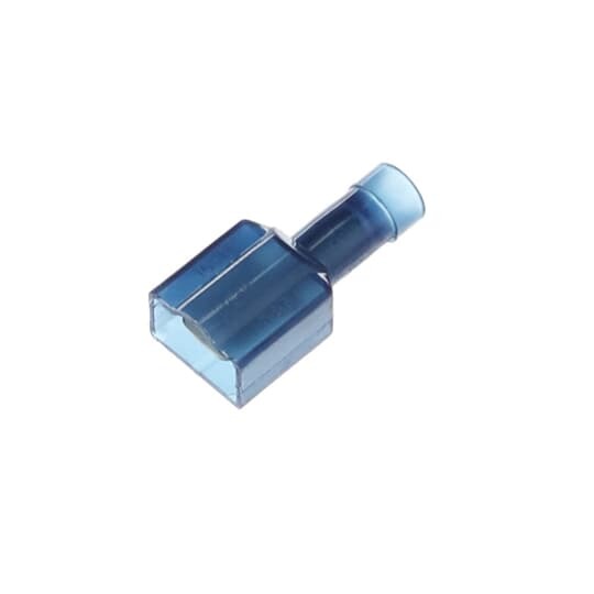 Nylon Insulated Male Tab, Length 1.13 Inches, Width .45 Inches, Maximum Insulated .170, Tab Size .250x.032, Wire Range #16-#14 AWG, Color Blue, Copper, Tin Plated, 1,000 Pack
