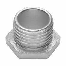 Eaton Crouse-Hinds series conduit bushed (chase) nipple, Rigid/IMC, Non-insulated, Malleable iron, 6"