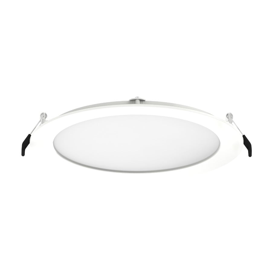 Recessed Downlights 1800 Lumens Wafer Edge-Lit 8W 8 Inches Round 90CRI Adjustable 2700/3500/4000/5000K 277V White Smooth