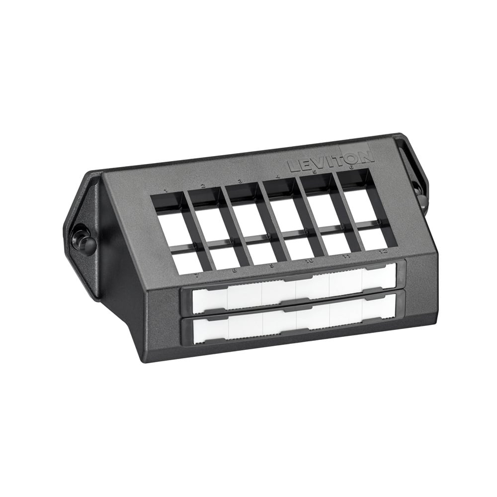 12-Port, QuickPort Mounting Bracket, Accepts 12 QuickPort Connectors