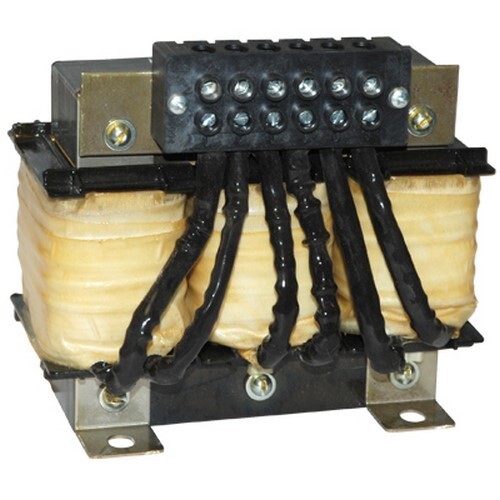 600V Class Iron Core Reactor, Core and Coil, 27 Amps, 1.77 Inductance, 60 Hz