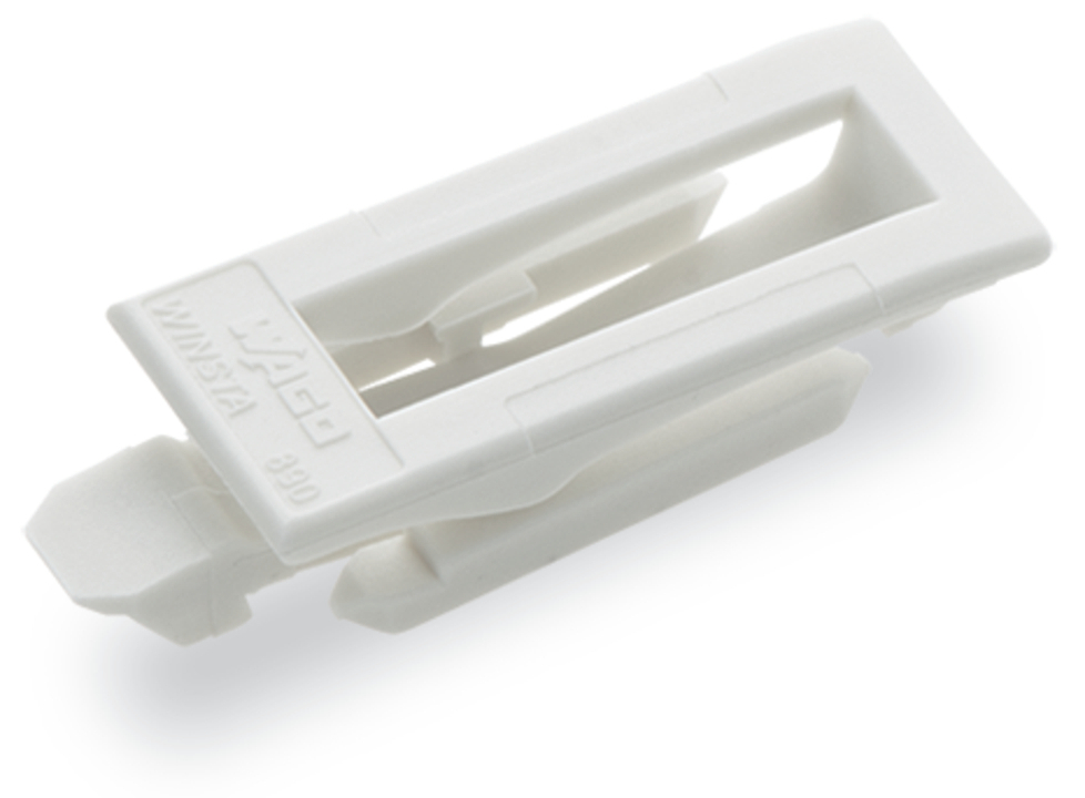 Locking lever; for manual operation; white