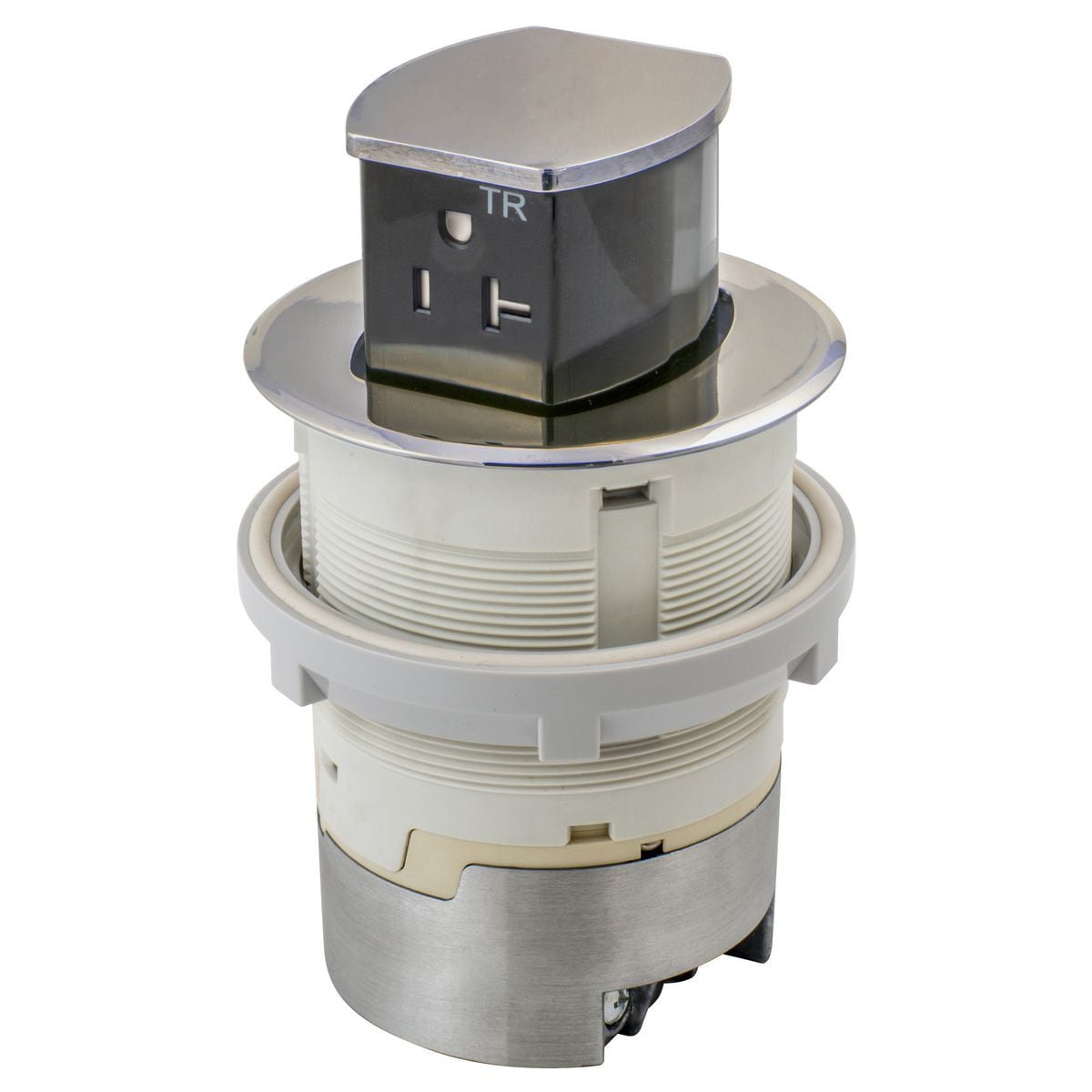 20A Kitchen Counter Receptacle, Surface Mount, Nickel