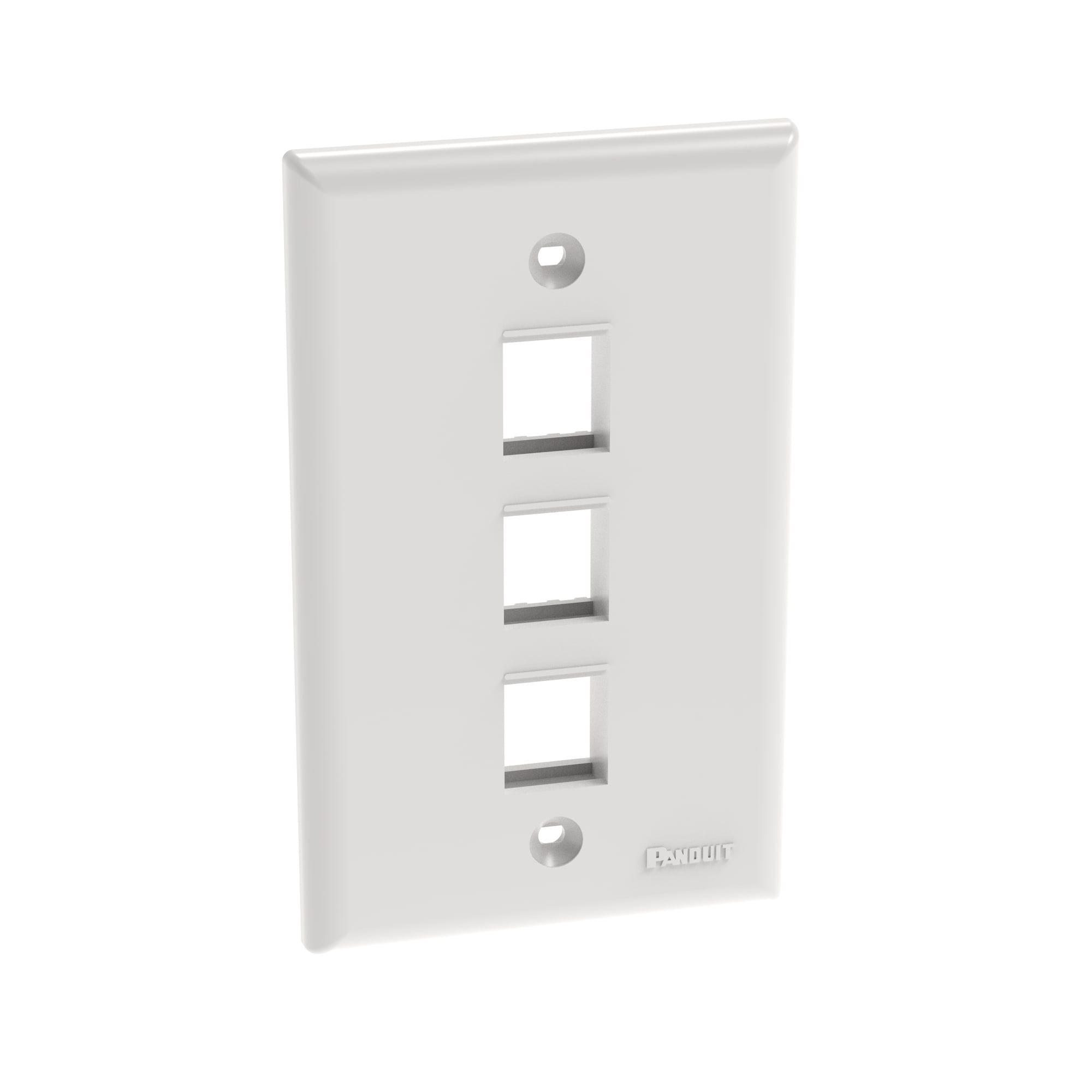 NK 3-port, single gang, flush mount vert