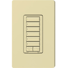 Lutron RadioRA 2 seeTouch Wall Mount Designer Keypad, 6 Button with Raise/Lower - Ivory