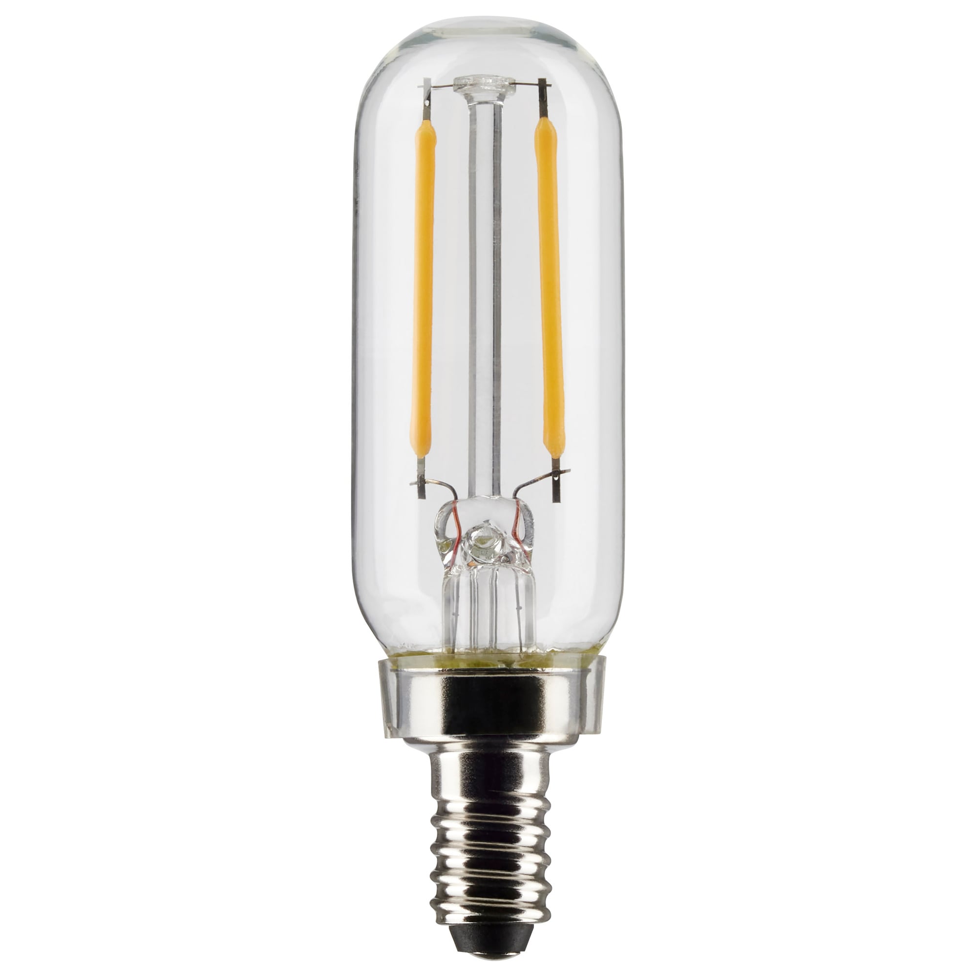 2.8 Watt T6 LED Lamp - Clear - Candelabra Base - 90 CRI - 2700K - 120 Volts