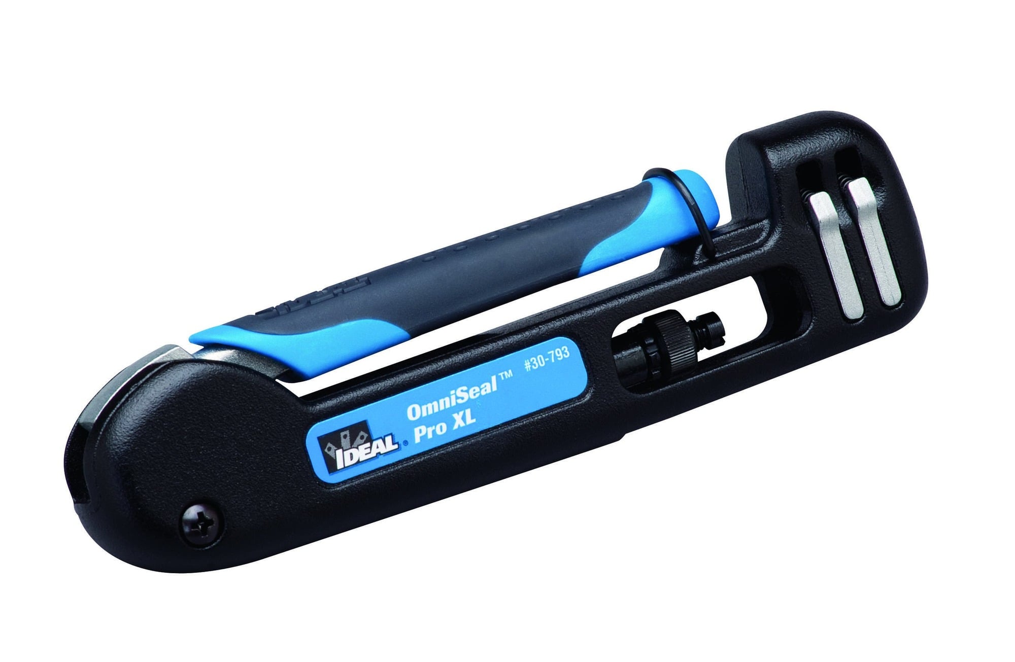 OmniSeal Pro XL Compression Tool, Spring Loaded Handle, High Strength Aluminum Body, For Compressing F-Type, RCA, BNC And Mini Coaxial Connectors And RG-11 Cable
