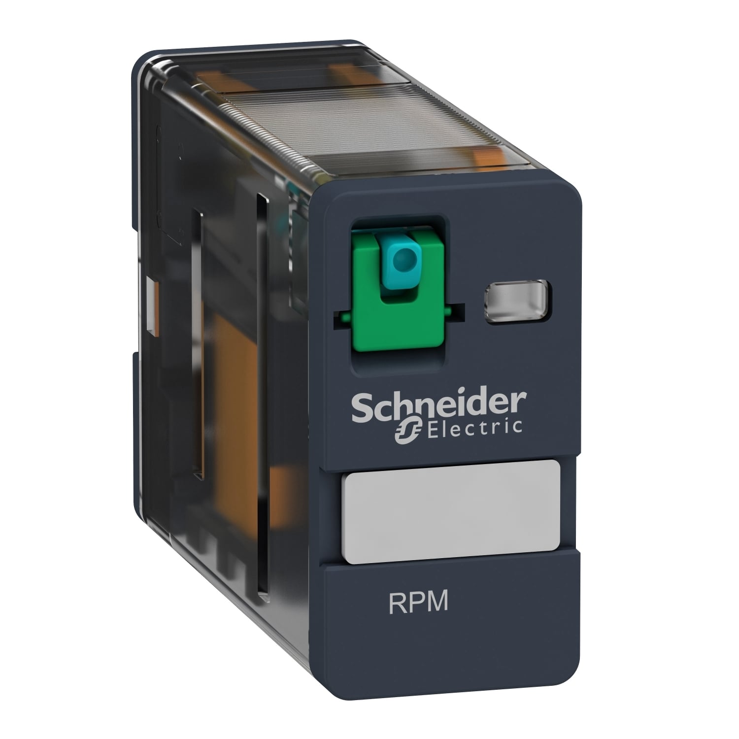 plug-in relay, Harmony electromechanical relays, 15A, 1CO, lockable test button, 24V DC