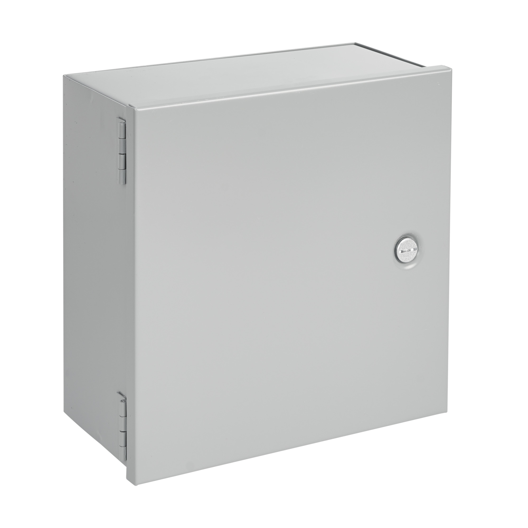 Small Hinge-Cover Enclosure Type 1, 8.00 8.00x4.00, Gray, Steel