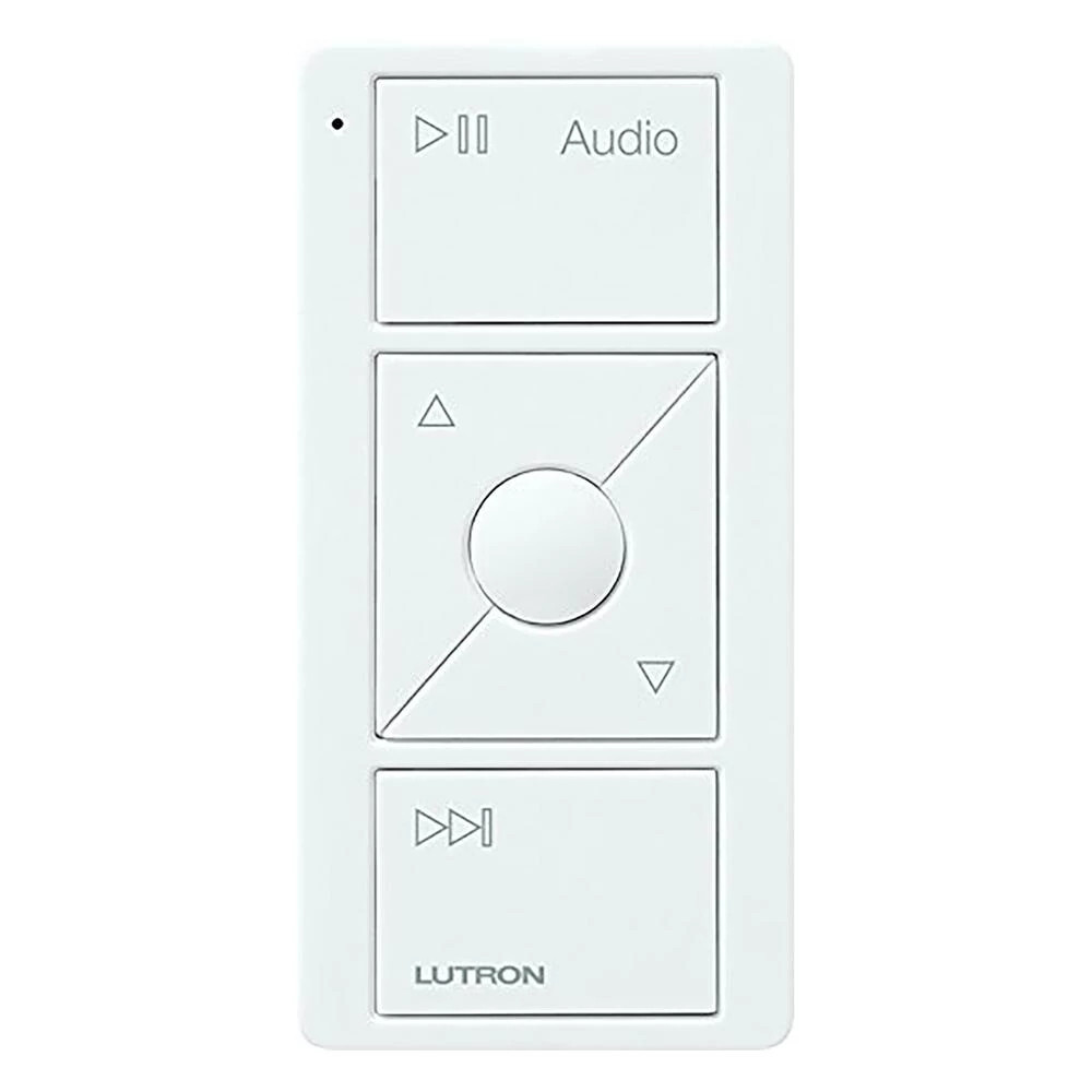 Lutron Pico Smart Remote for Audio, Works with Sonos, with Audio Icons - White