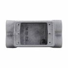 Eaton Crouse-Hinds series Condulet FSC device box, Shallow, Feraloy iron alloy, Single-gang, D shape, 1/2"