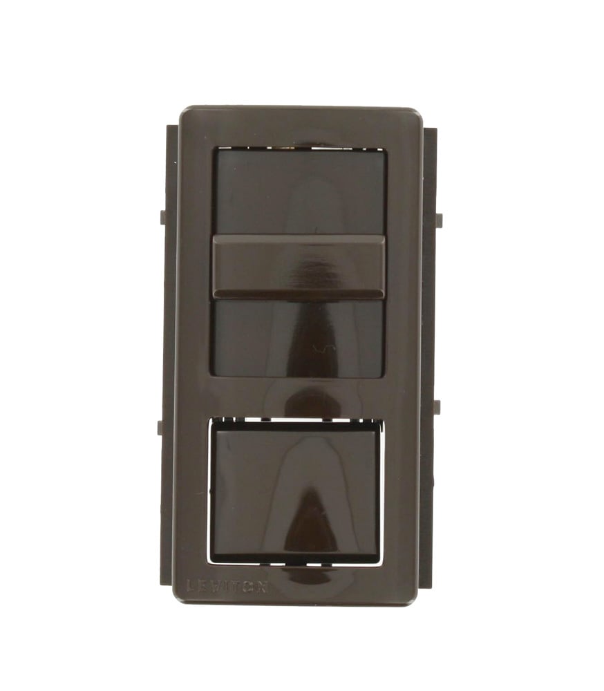 Illumatech Color Conversion Kit, Snap-On Frame with Slider, and Non-Lighted Push Button, Brown