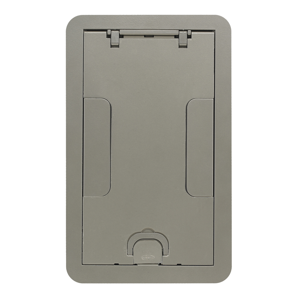 Concrete Floors, Recessed, CFB2G & CFB4G Rectangular Series, Surface Cover Assembly, Satin Nickel Powder Paint Finish