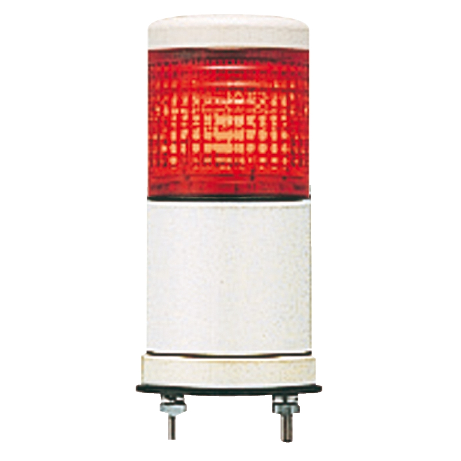 Monolithic pre wired tower light, Harmony XVC, plastic, red, 60mm, base mounting, steady or flashing, buzzer, IP54, 24V AC DC