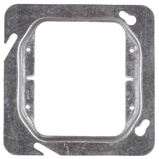 Single Gang Device Cover, 8.3 Cubic Inches, 4-11/16 Inch x 1-1/4 Inch Raised, Pre-Galvanized Steel