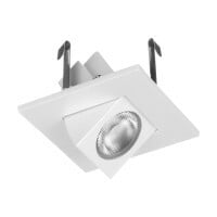 DQR Series 2 in. Square Eyeball LED Downlight in White, 3000K