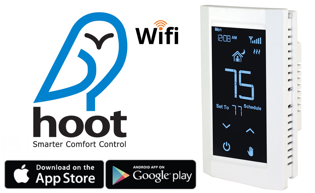 THERMOSTAT, HOOT WIFI DP 240V 16A WHITE