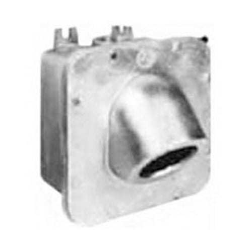 Powertite; Unilet Mounting Box With Angle Adapter; 4 Inch Hub Connection, Epoxy Powder-Coated Copper-Free Aluminum