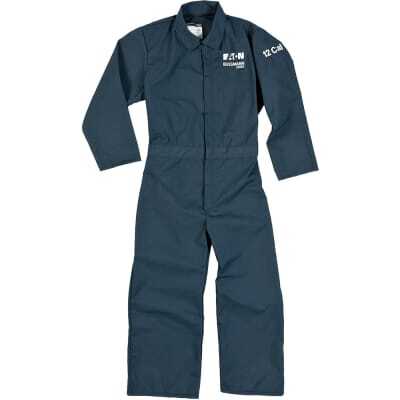Eaton Bussmann series PPE set, arc flash coveralls, XL, 12 cal fire resistant arc flash