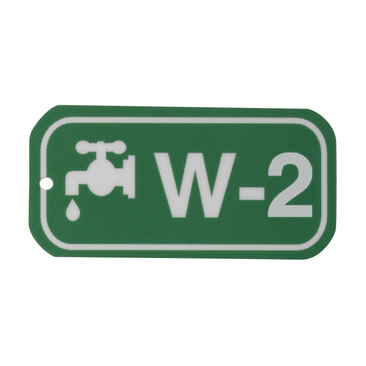 1.5"X3" ENERGY TAGS WHT/GRN,W-2, 5/PK