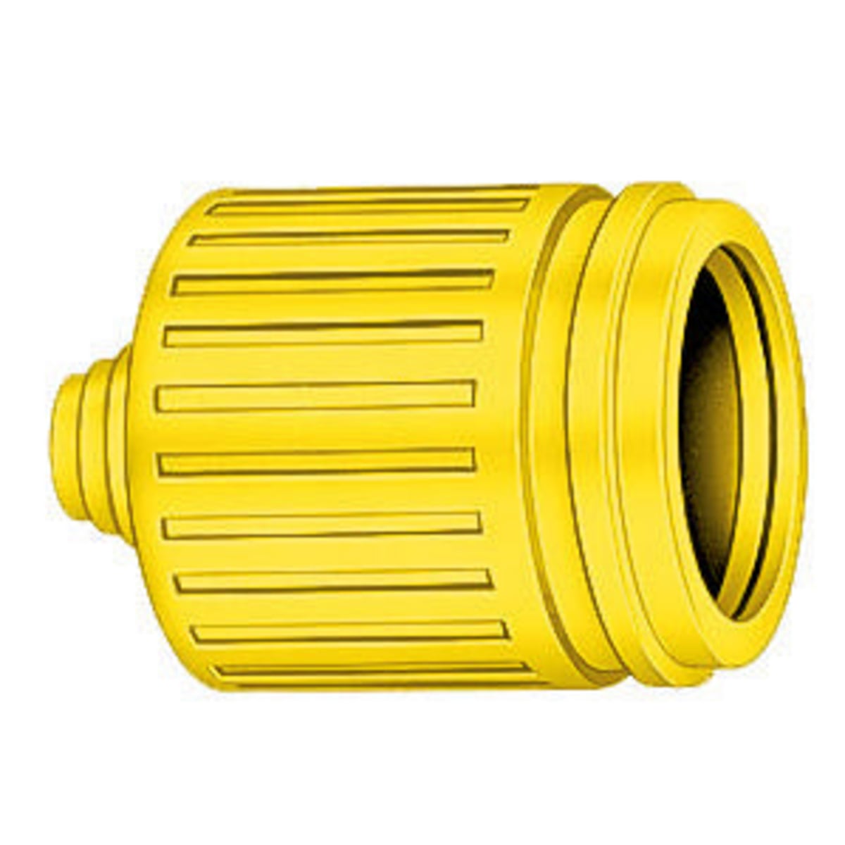 Straight Blade Devices, Accessories, Short Weatherproof Boot, 15A and 20A Straight Blade or 15A Locking Plugs and Connector Bodies, Yellow, Single Pack.
