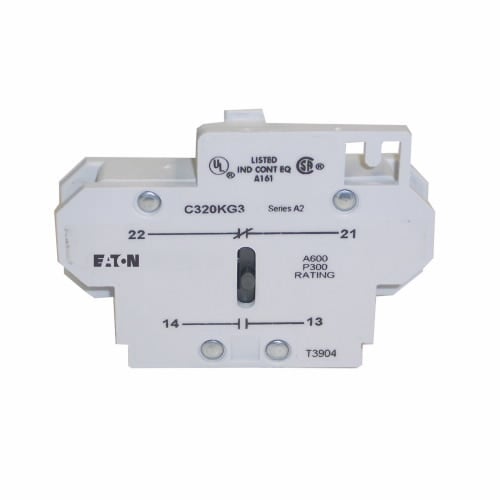 2NO AUX CONT FOR 15-75A DP CONT
