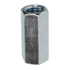 Rod Coupling, Steel material, Zinc Plated Finish, 3/8 x 1-1/8 in. Size